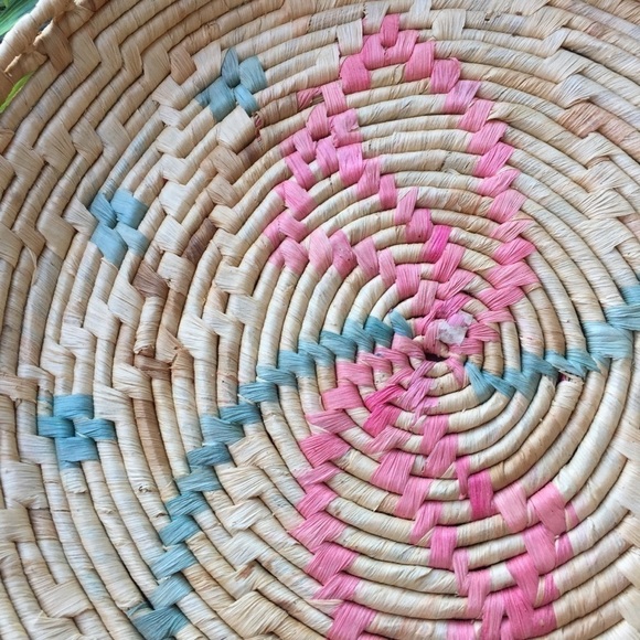 Vintage Boho Wicker Bowl Decor - Picture 2 of 4